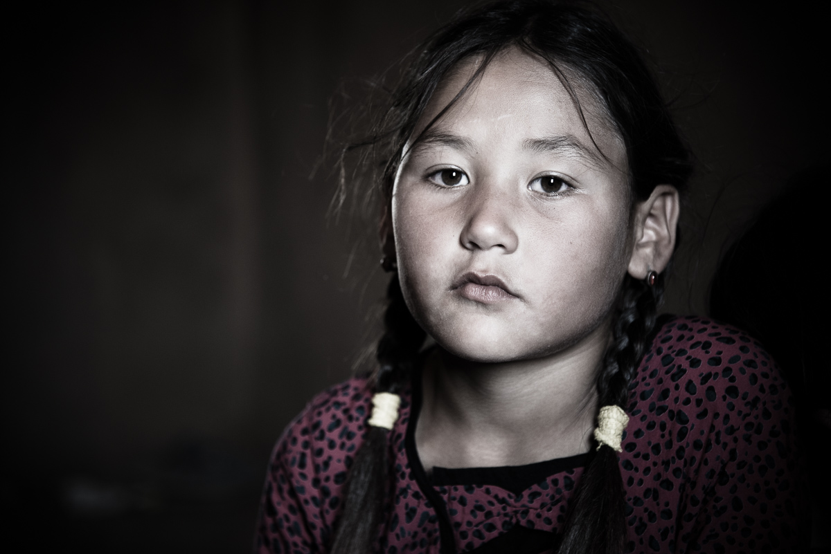 Portret van Turkmeens meisje