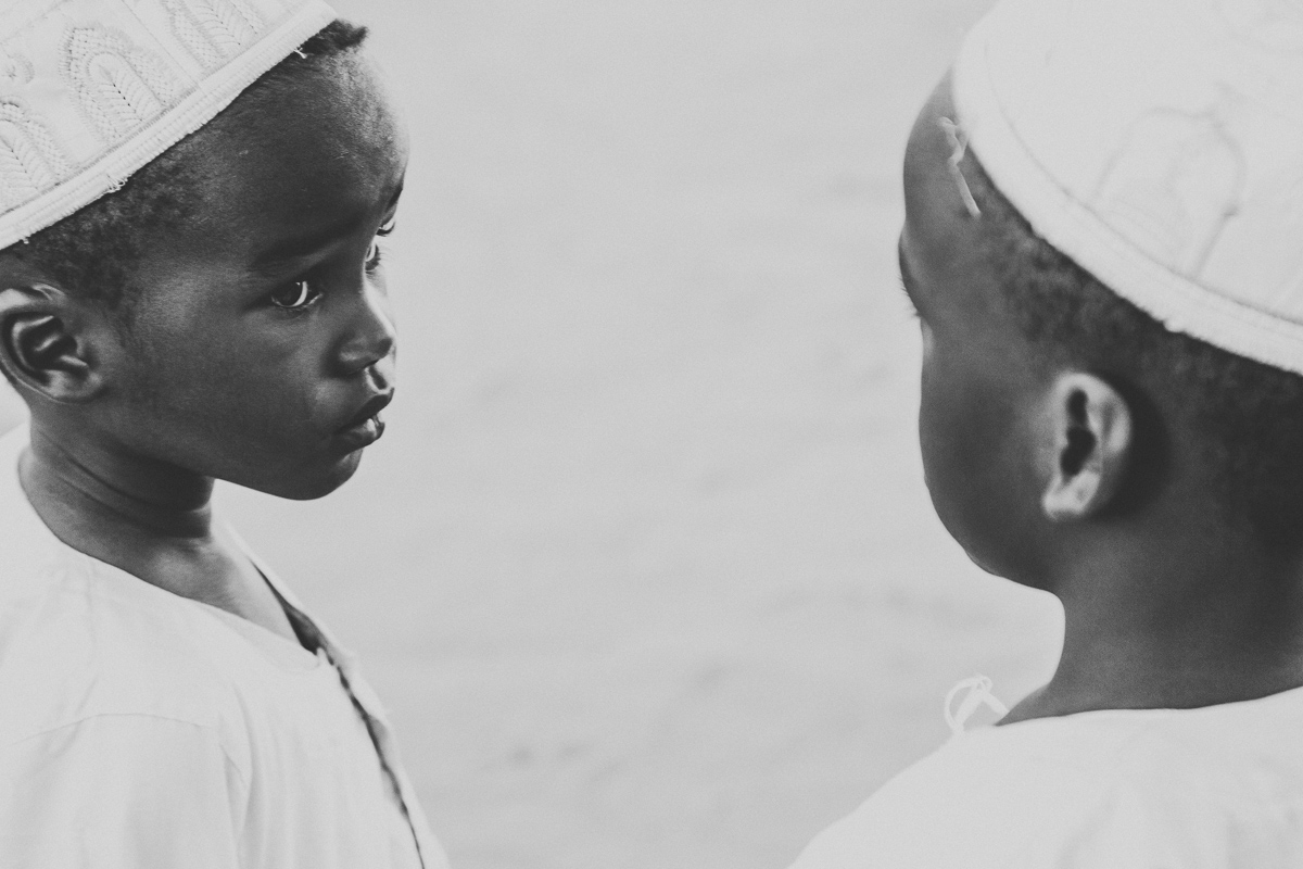Twee jongens in Khartoum, de hoofdstad van Soedan