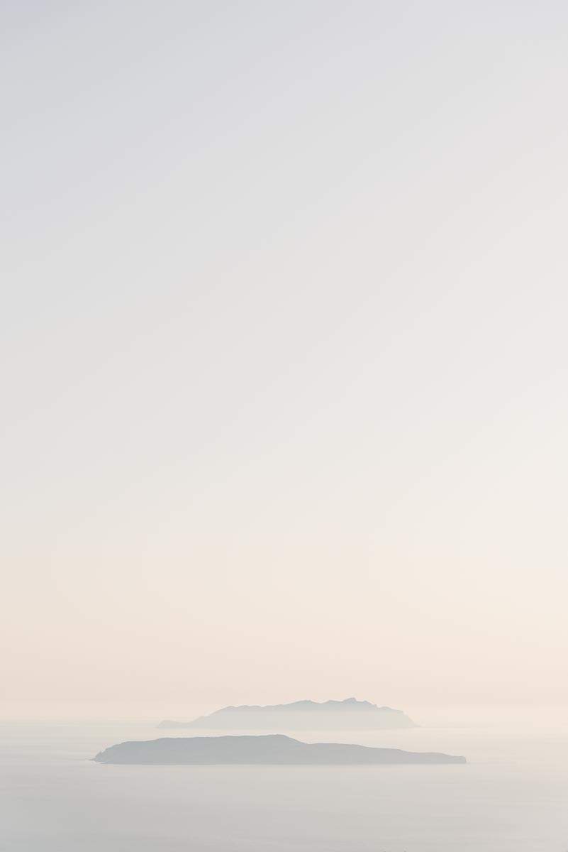 Zonsondergang van Egadische eilanden Sicilië Italië