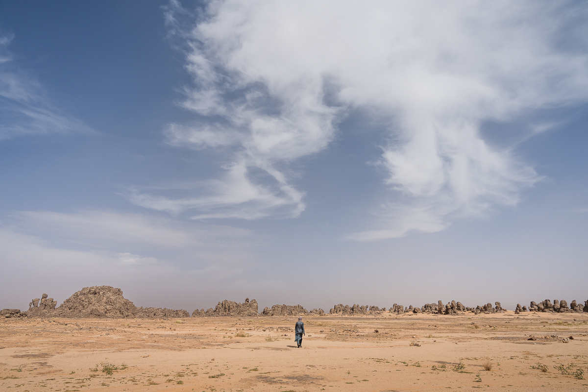 Wandelen door Tassili n'Ajjer in Algerije